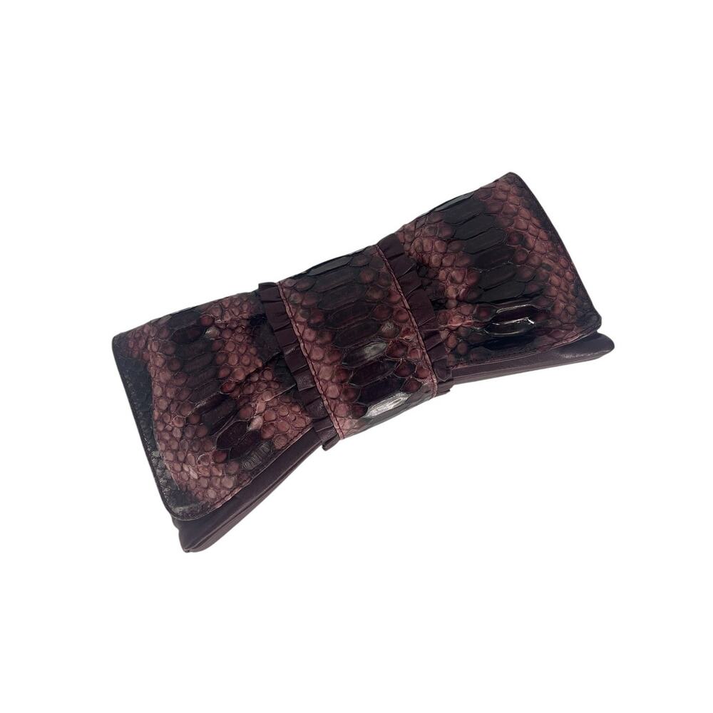 LAI Real Python Skin Leather Clutch